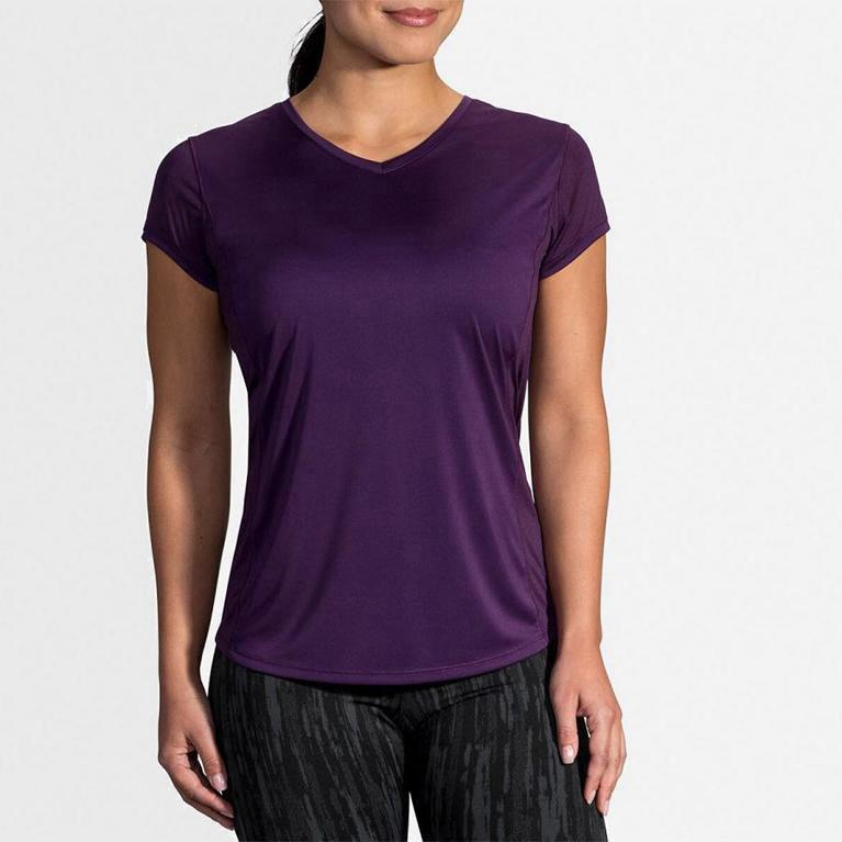 Brooks Stealth - Camisetas Manga Corta Mujer - Moradas (RG4578190)